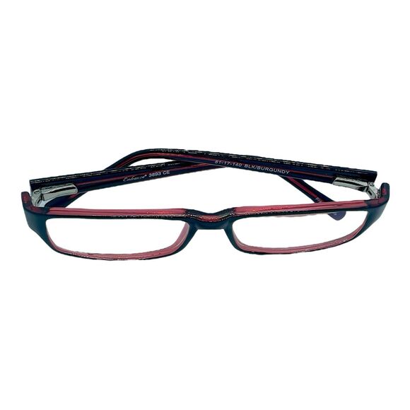 Enhance Eyewear 3893 CE Black/Burgundy 51-17-140 Full Rim Eyeglasses Frame - Picture 4 of 15
